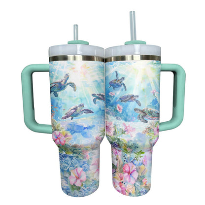 Shineful Tumbler Sea Turtles Save The Ocean