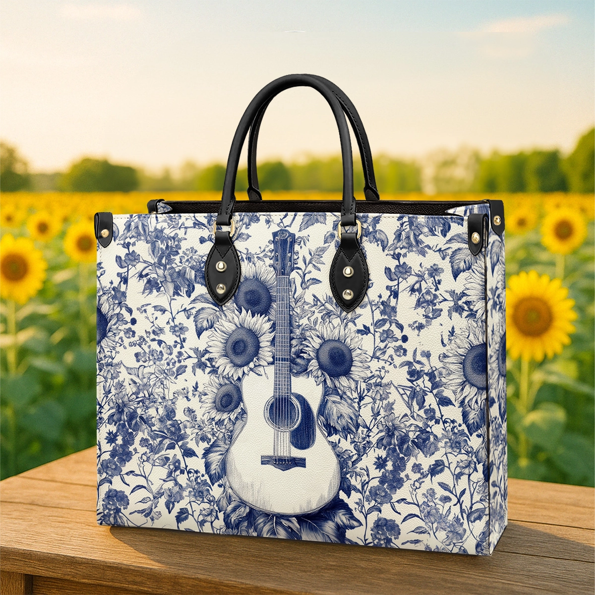 Shineful Leather Bag Sunflower Serenade