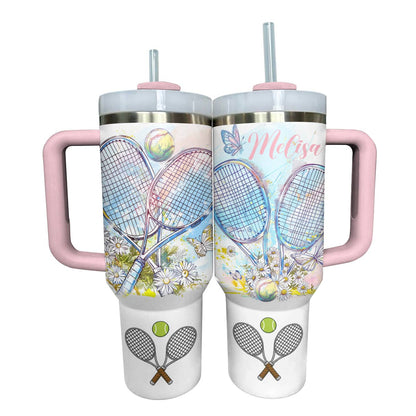 Shineful Personalized Tumbler Sweet Love Tennis