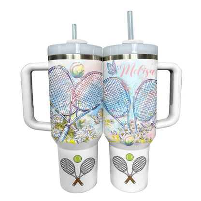 Shineful Personalized Tumbler Sweet Love Tennis