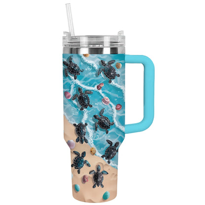 Shineful Tumbler Beach Bound Turtle