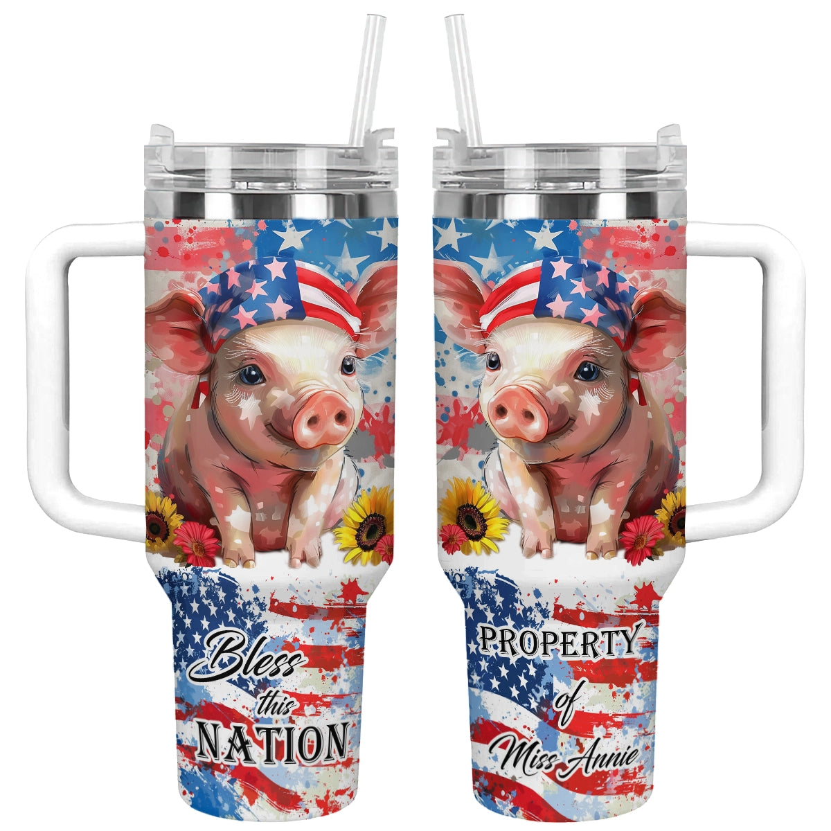 Shineful Tumbler Patriotic Piglet