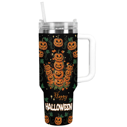 Shineful Tumbler Halloween Pumpkin Stack