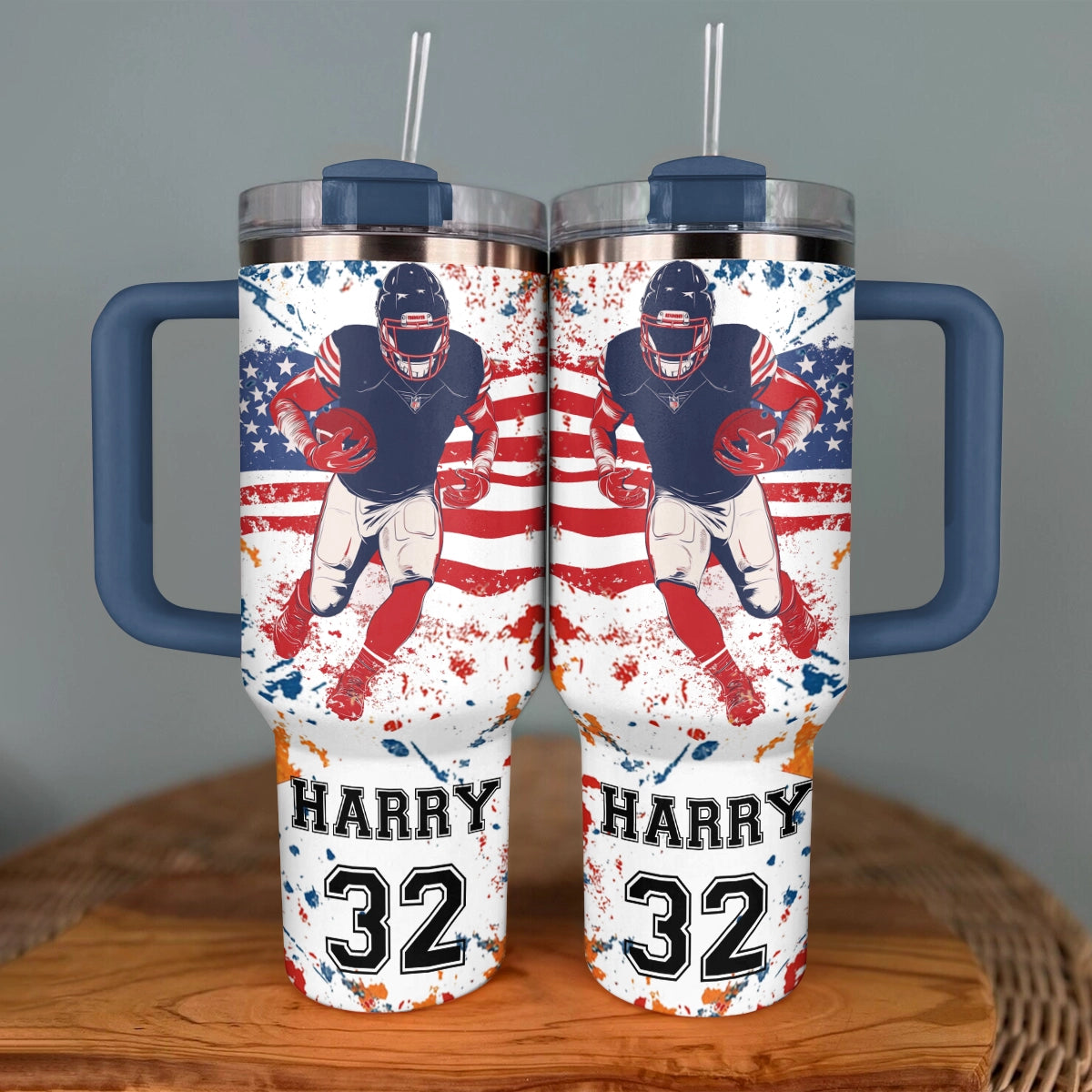 Shineful Tumbler Personalized Football Gridiron Glory