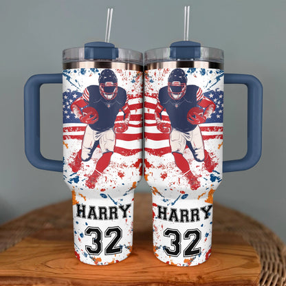 Shineful Tumbler Personalized Football Gridiron Glory