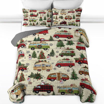 Shineful All Season Quilt 3-Piece Set Holiday Road Trip