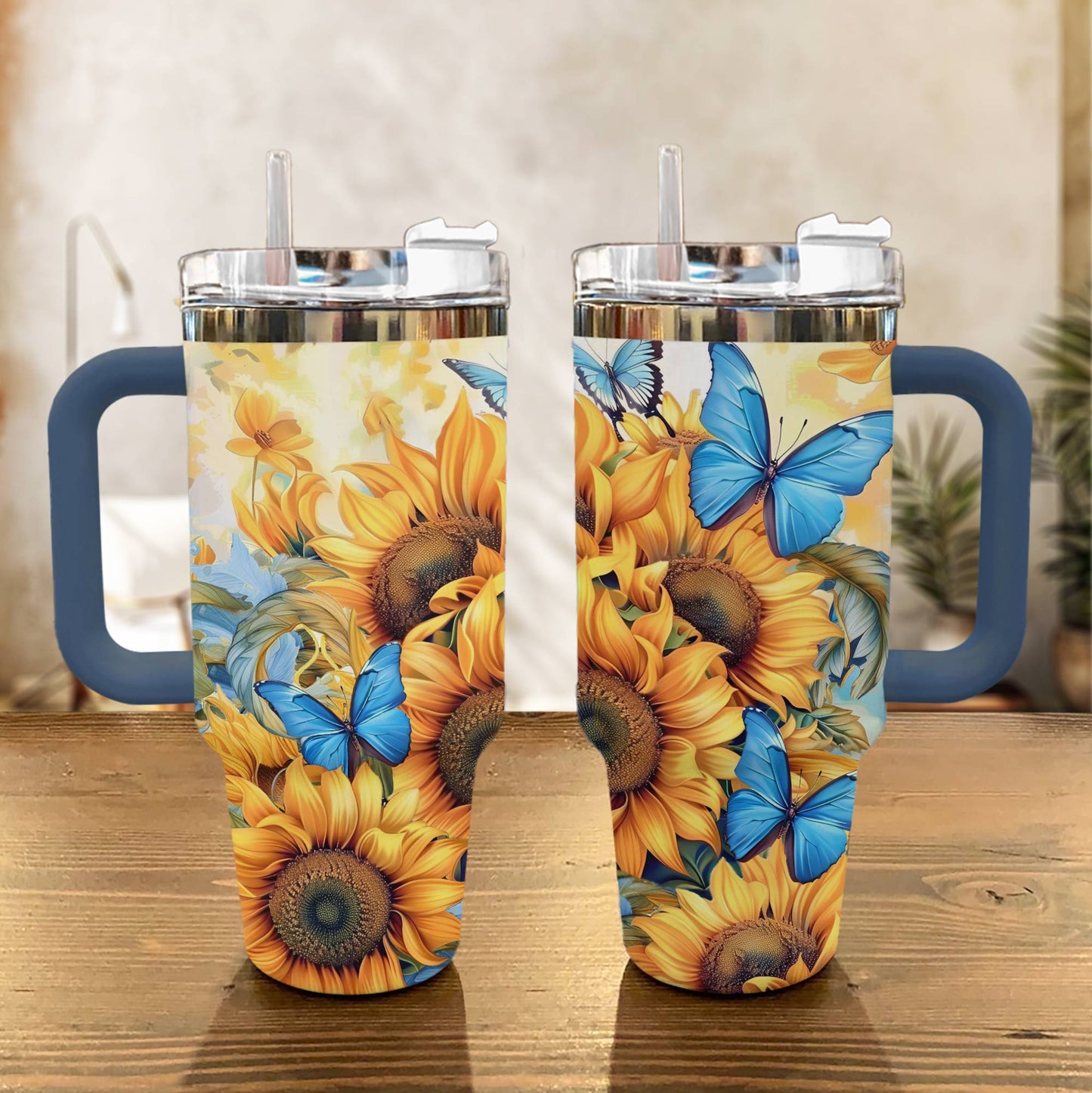 Shineful Tumbler Butterfly Blooms