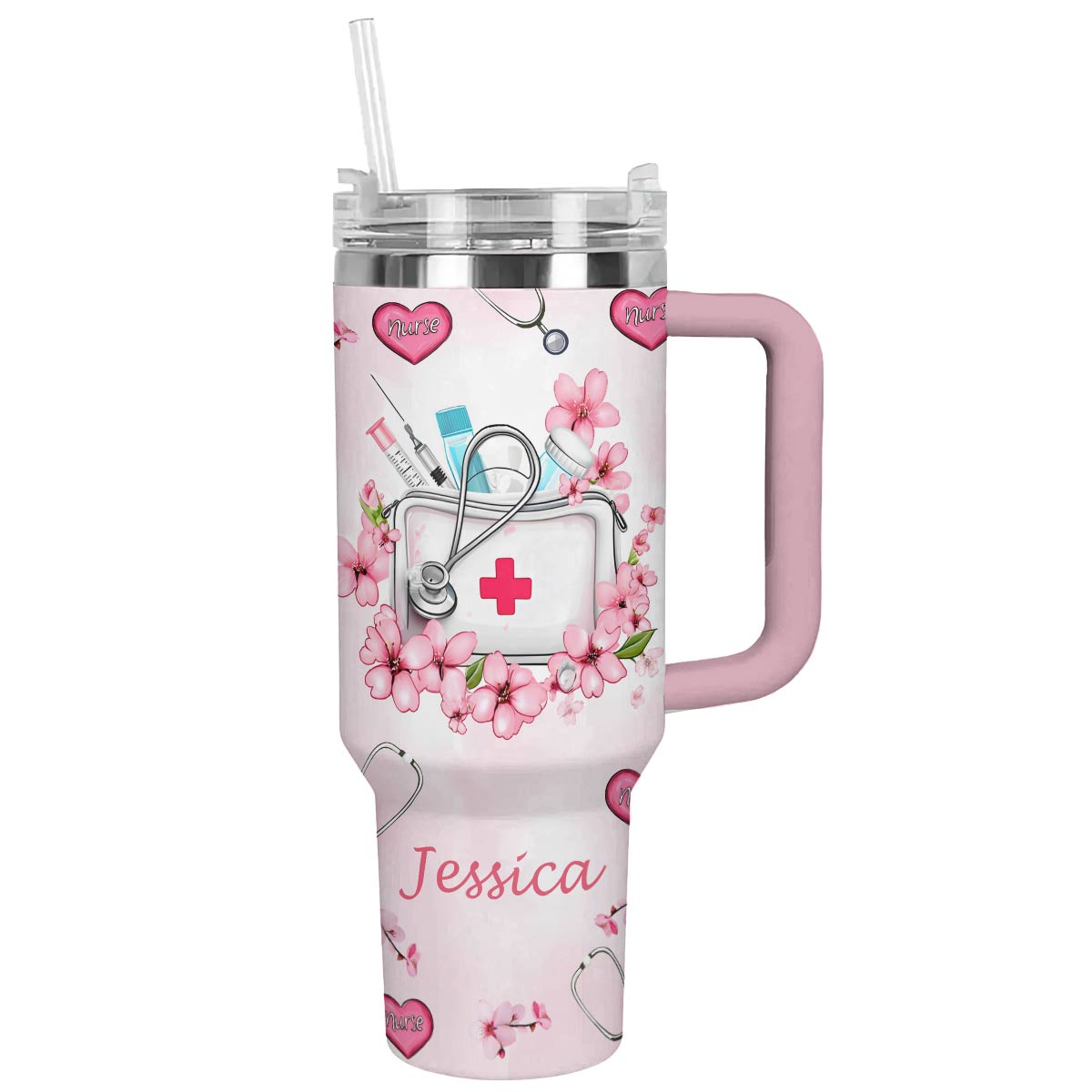 Shineful Tumbler Cherry Blossom Nurse Bag