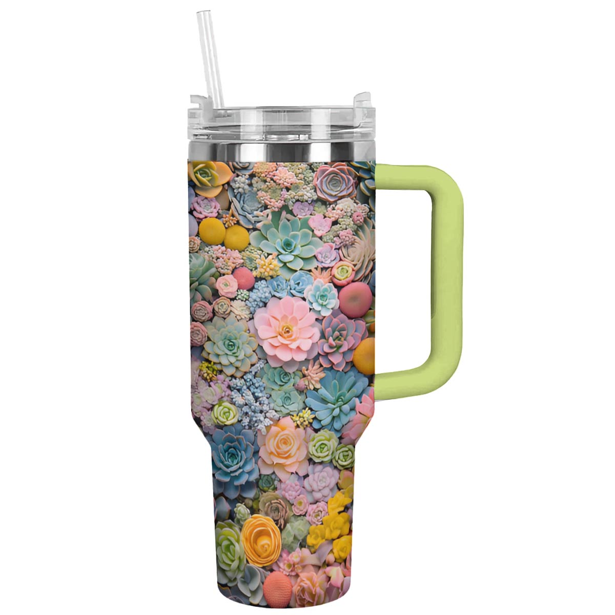 Shineful Tumbler Enchanting Succulent Garden