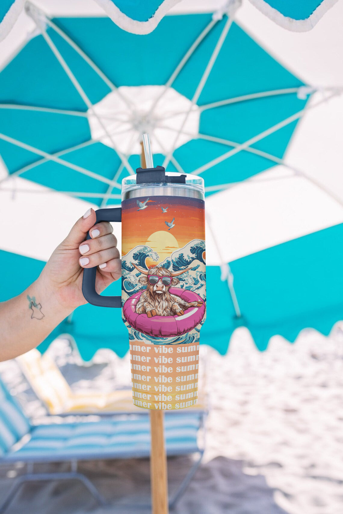Shineful Tumbler Happy Cow Summer Holiday