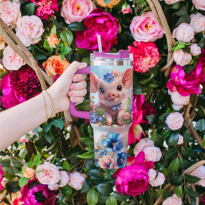Shineful Tumbler Piglet Bluebell