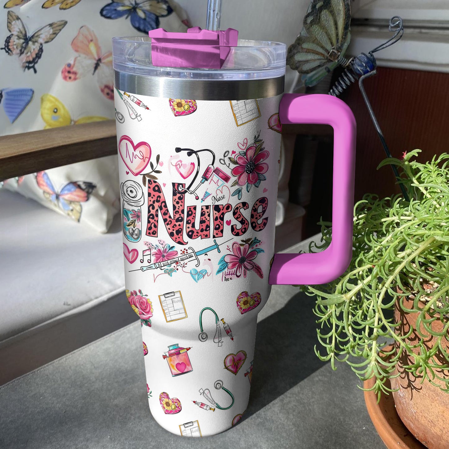 Shineful Tumbler Pink Nurse Life
