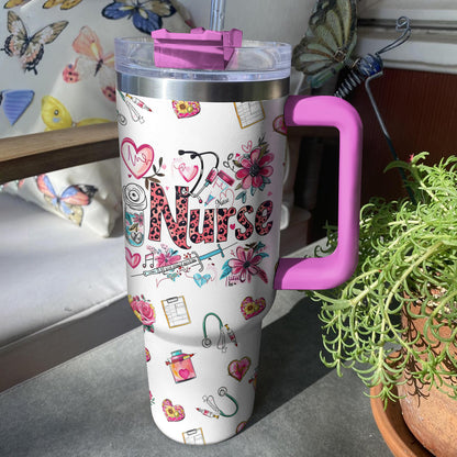 Shineful Tumbler Pink Nurse Life