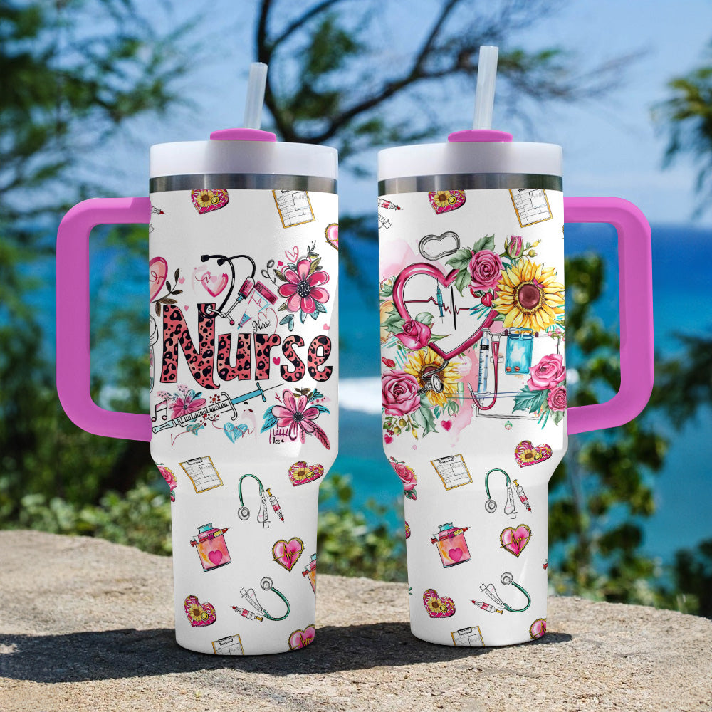 Shineful Tumbler Pink Nurse Life