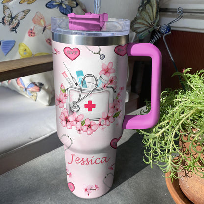 Shineful Tumbler Cherry Blossom Nurse Bag