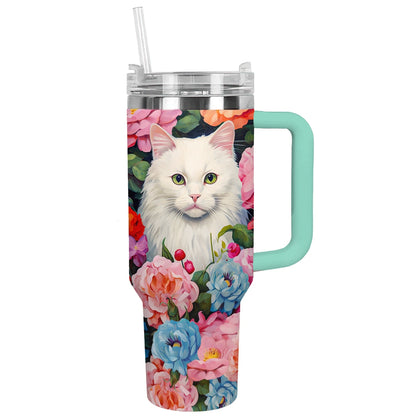 Shineful Tumbler Cat In Purrfect Garden