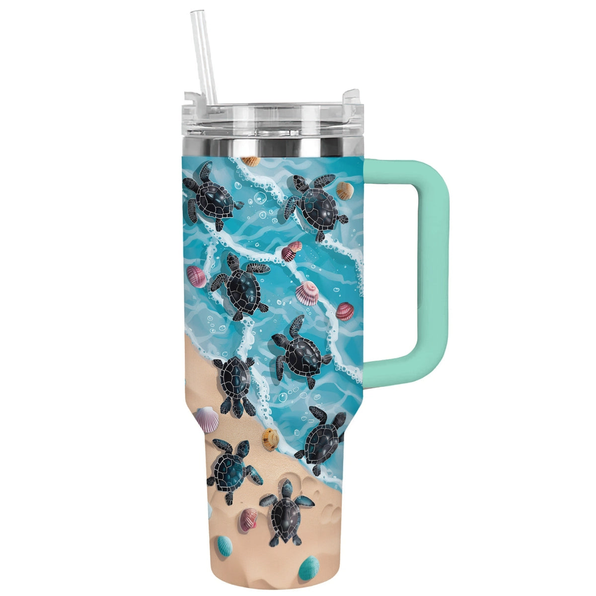 Shineful Tumbler Beach Bound Turtle