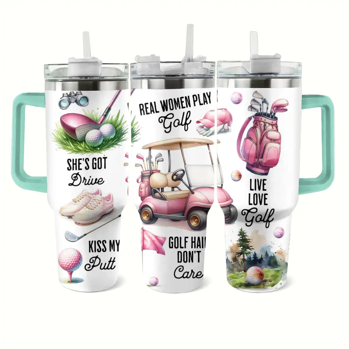 Shineful Tumbler Pink Golf