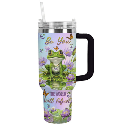 Shineful Tumbler Peaceful Froggy Serenity