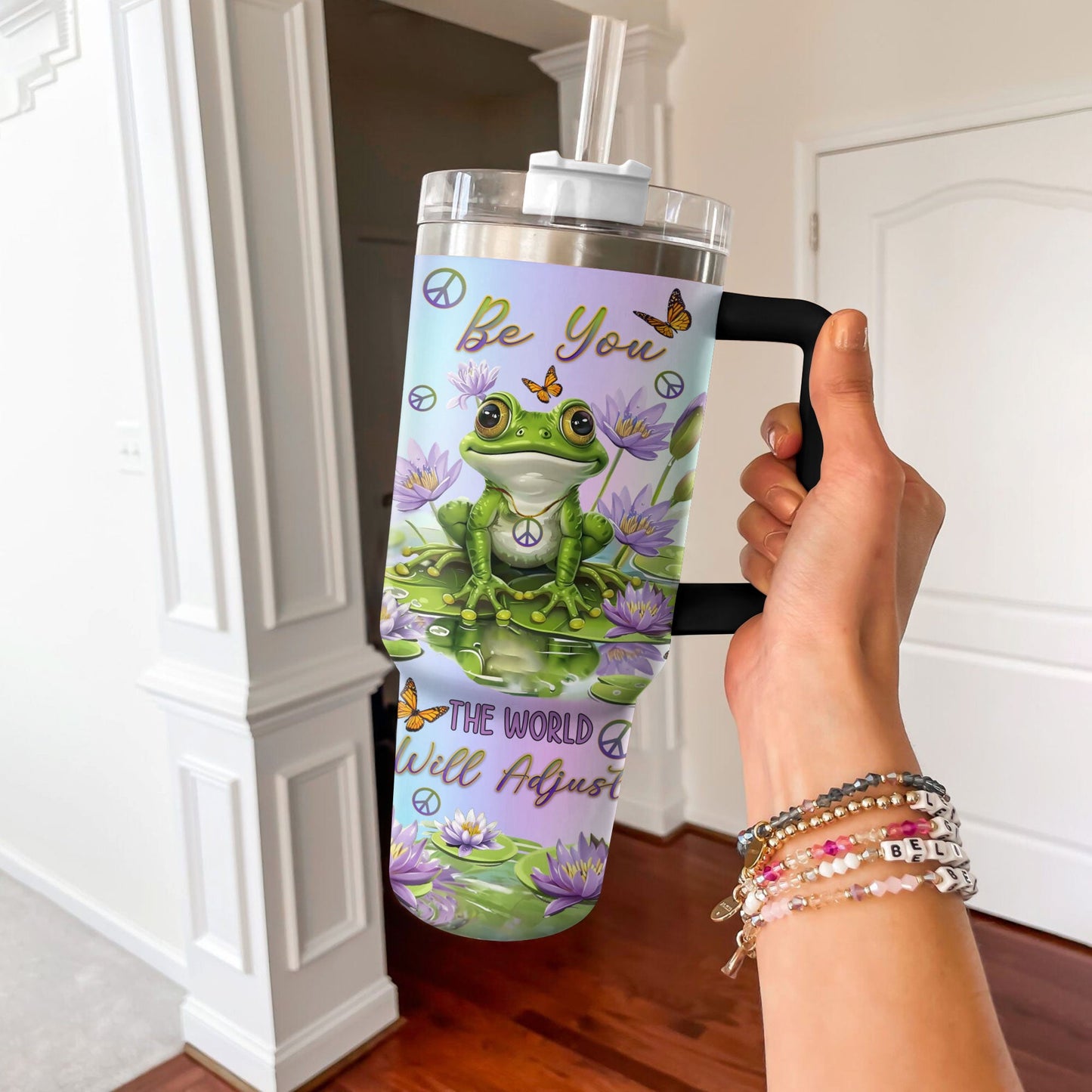 Shineful Tumbler Peaceful Froggy Serenity