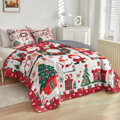 Shineful All Season Quilt 3-Piece Set Sweet Christmas