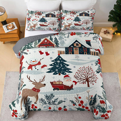 Shineful All Season Quilt 3-Piece Set Happy Day