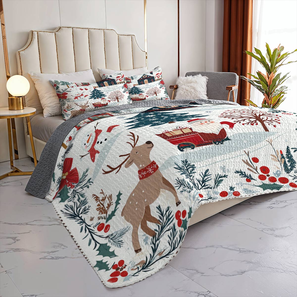 Shineful All Season Quilt 3-Piece Set Happy Day