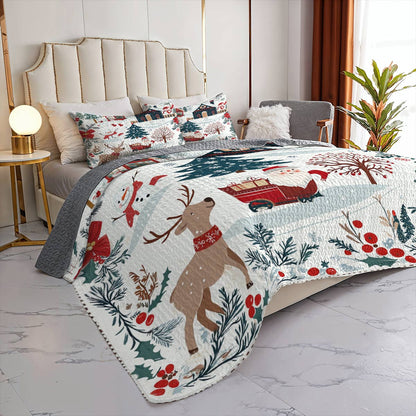 Shineful All Season Quilt 3-Piece Set Happy Day