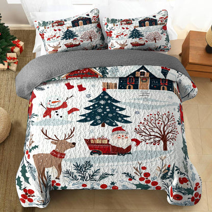 Shineful All Season Quilt 3-Piece Set Happy Day