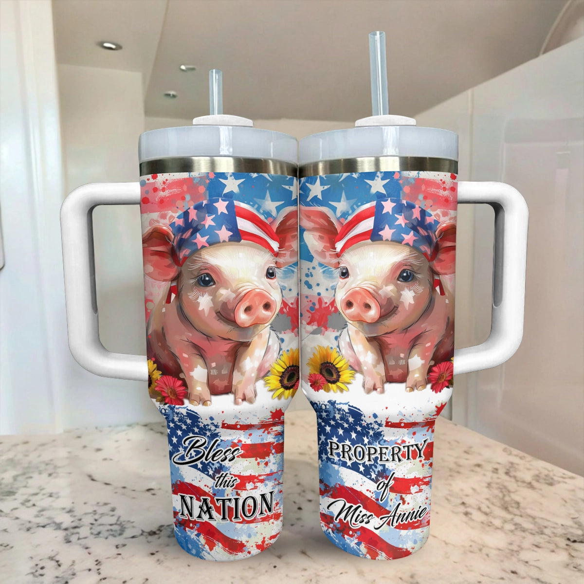 Shineful Tumbler Patriotic Piglet