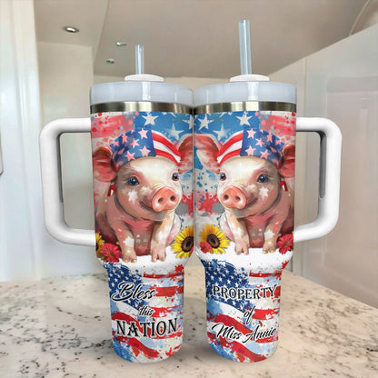 Shineful Tumbler Patriotic Piglet