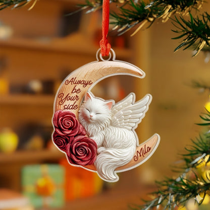 Shineful 2D Acrylic Ornament Personalized Cat Moon Love
