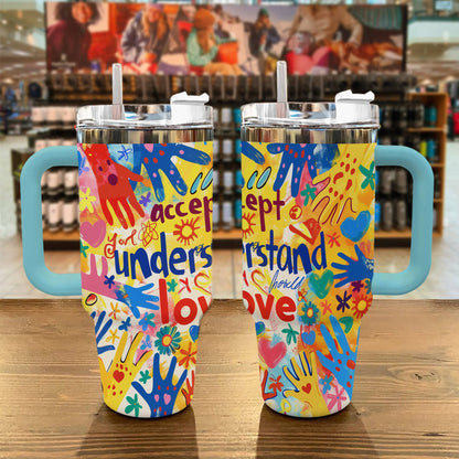 Shineful Tumbler Autism Accepct Love Sunshine