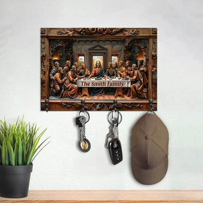 Shineful Key Holder The Last Supper Relief Personalized