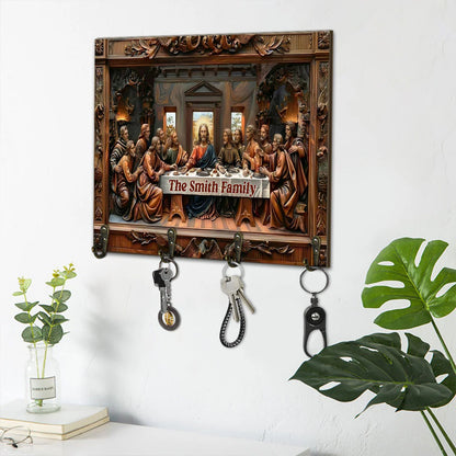 Shineful Key Holder The Last Supper Relief Personalized