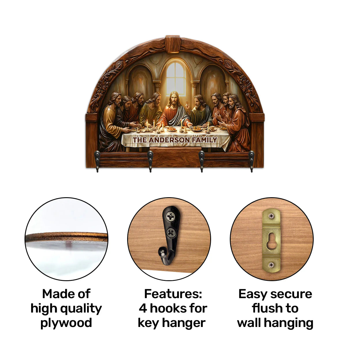 Shineful Key Holder Eucharist Night At The Last Supper