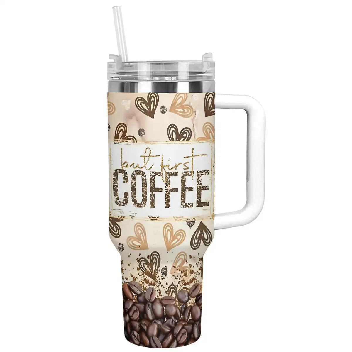 Shineful Tumbler But First Coffee Ver3
