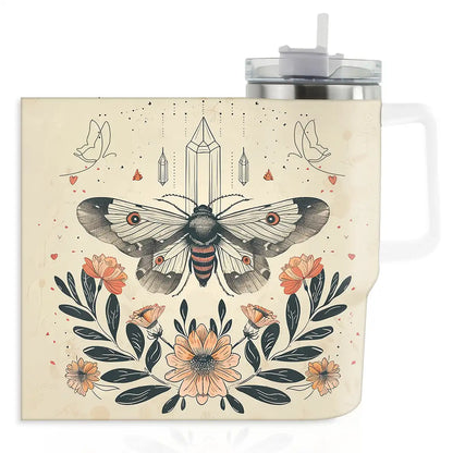 Shineful Tumbler Moth & Florals