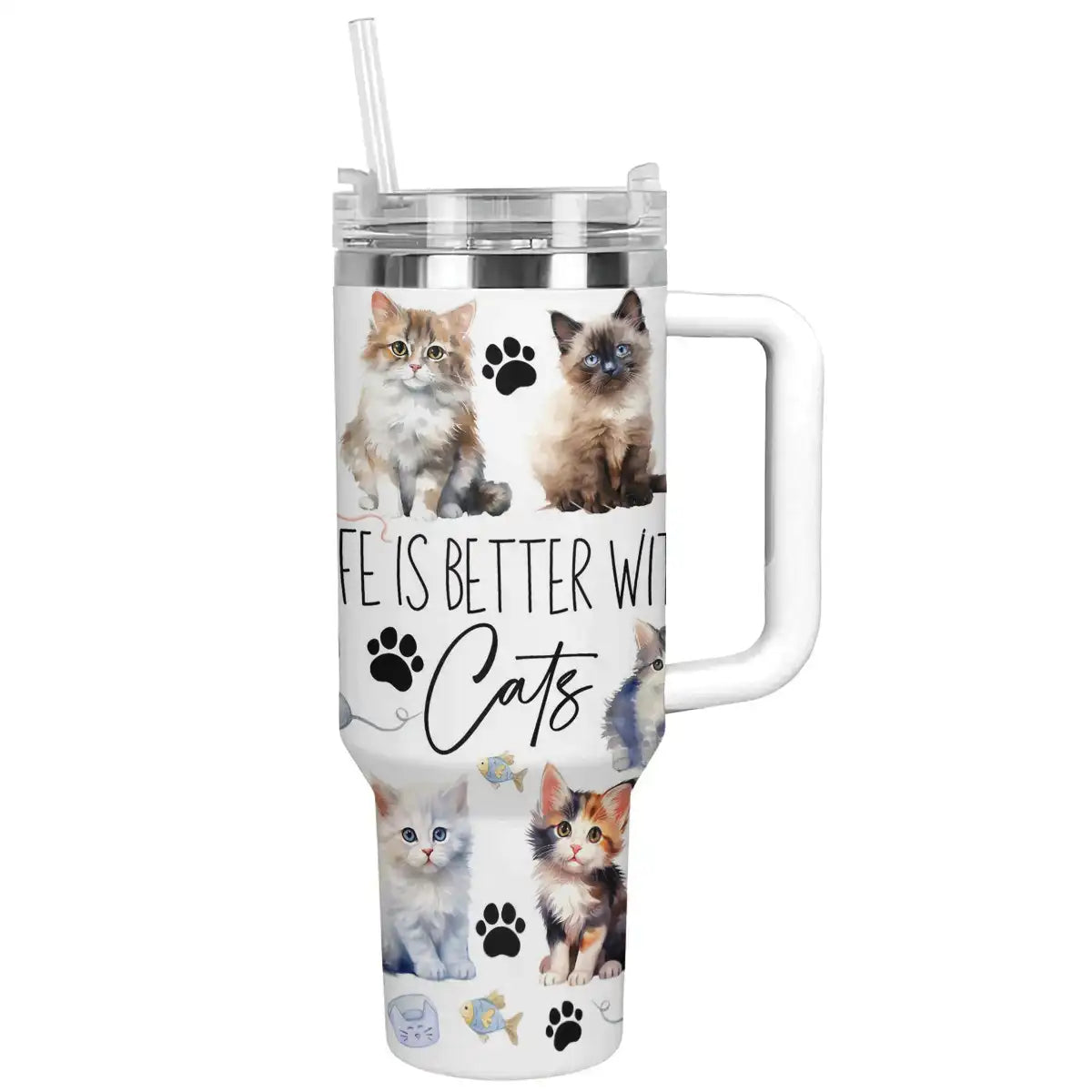 Shineful Tumbler Better with Cats