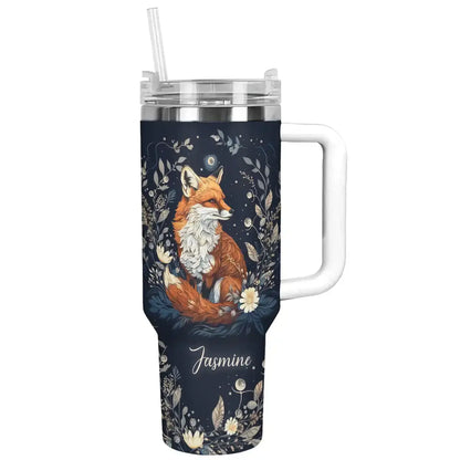 Shineful Tumbler Fox In Moonlight Personalized TH7
