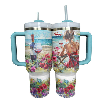 Shineful Personalized Tumbler Wine Lovely