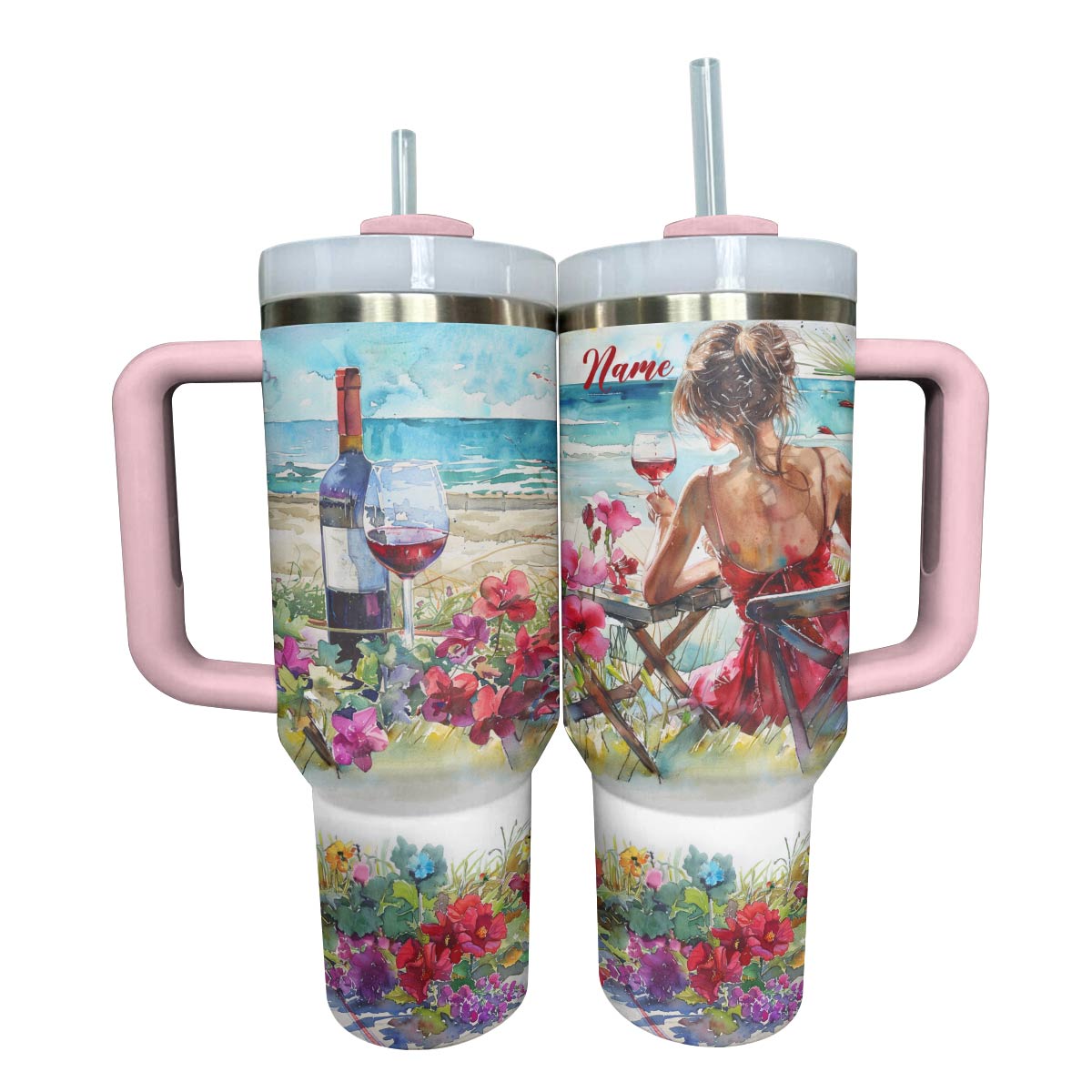 Shineful Personalized Tumbler Wine Lovely