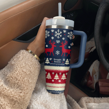 Shineful Tumbler Cozy Christmas Knit