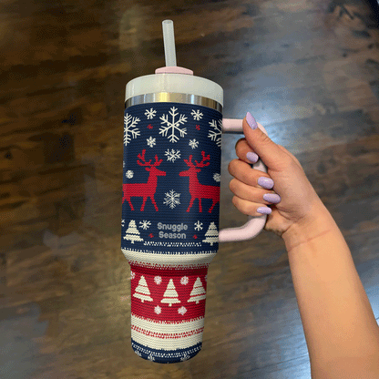 Shineful Tumbler Cozy Christmas Knit