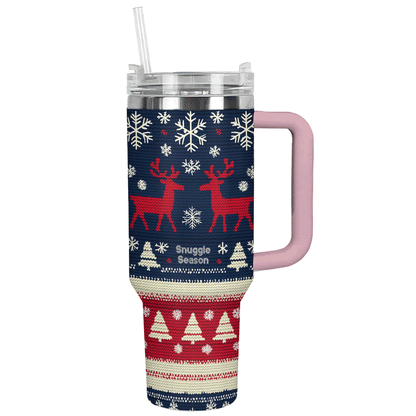 Shineful Tumbler Cozy Christmas Knit