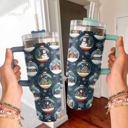 Shineful Tumbler Christmas Snow Globes